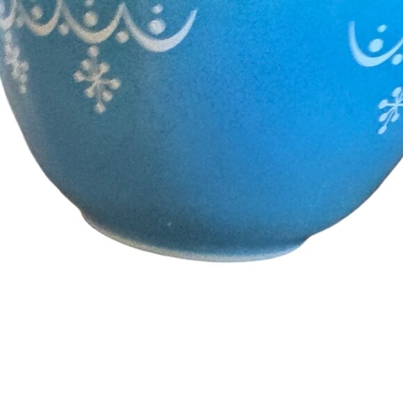 Vintage Pyrex By Corning Snowflake Blue #401 Nesting Bowl Replacement USA - Picture 6 of 14